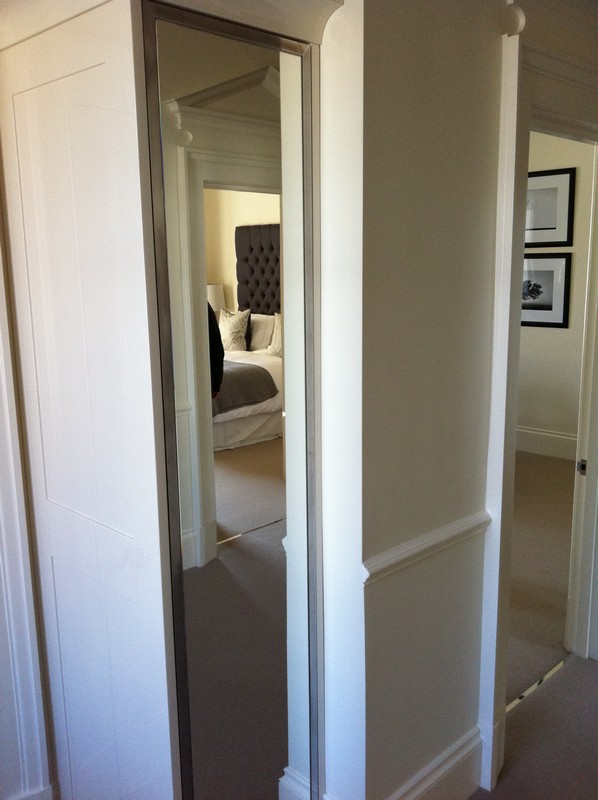 Full-length wardrobe mirror fitted in Crystal Palace home