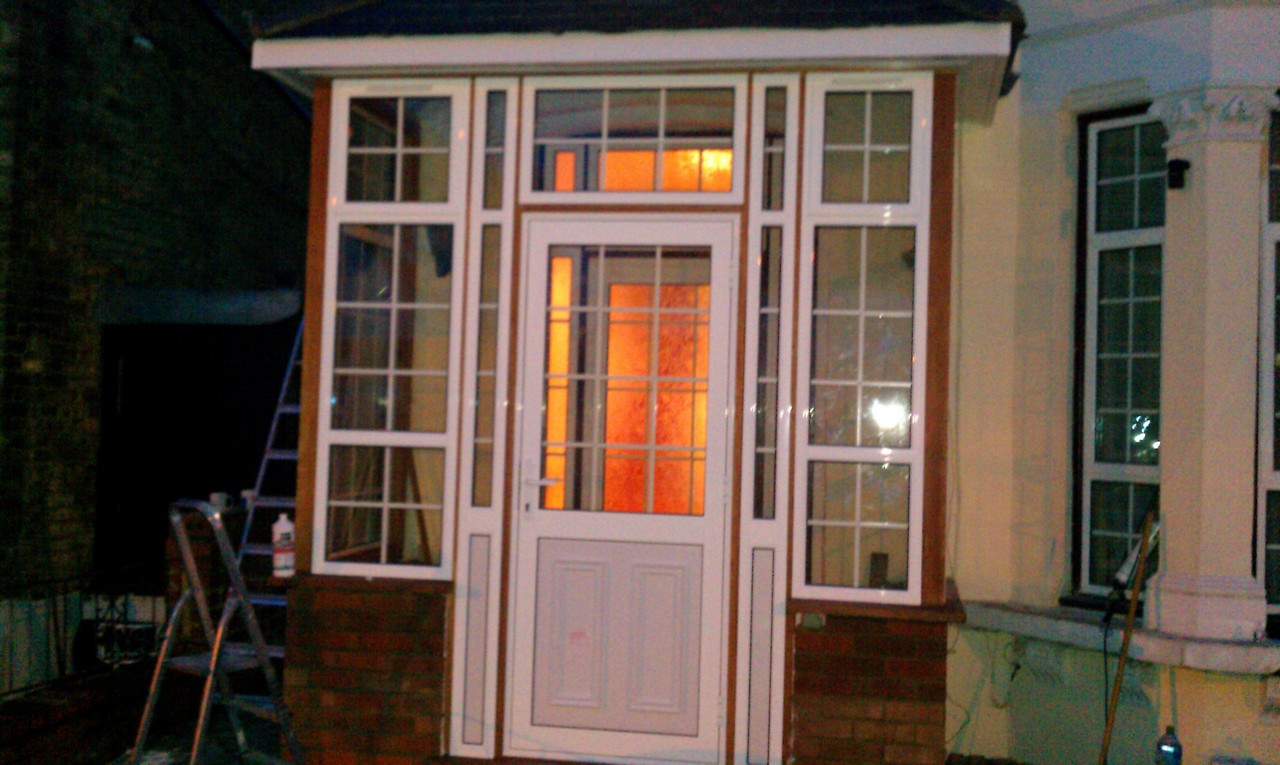uPVC porch with Georgian bar glazing installed in Crystal Palace